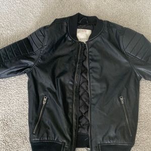 Kids Bomber Jacket-Black
